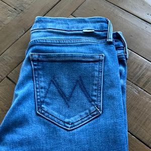 Mother The Looker Ankle Fray Skinny Jeans Satisfaction Guaranteed Size 26